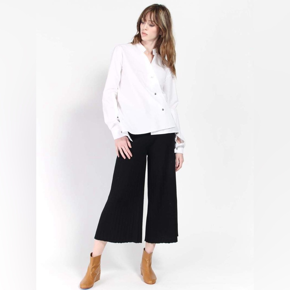 NWT Ji Oh Unbalanced Shirt - White - Picture 2 of 10